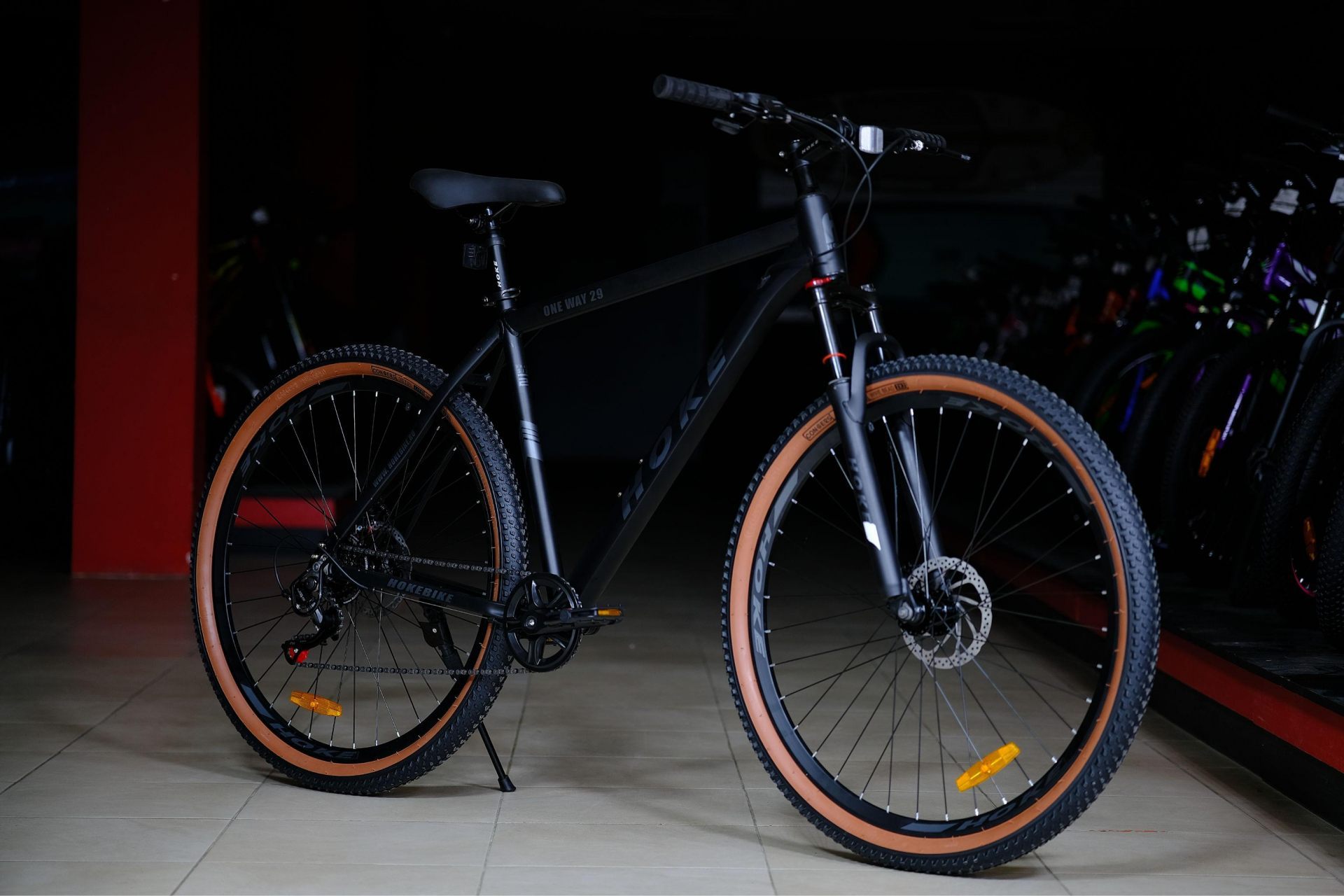 Велосипед HOKE ONE WAY 29 матовый чёрный 19